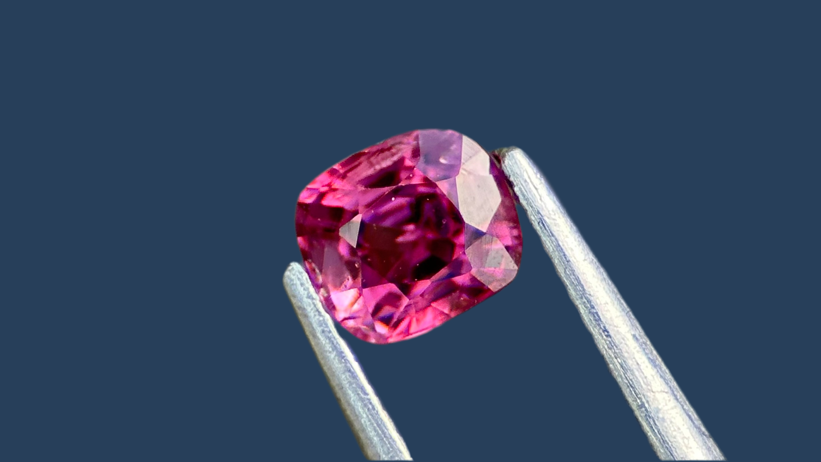 Natural vivid purple natural gemstone spinel, ethically sourced from Mogok, Burma, and hand-cut for exceptional clarity and vibrancy.