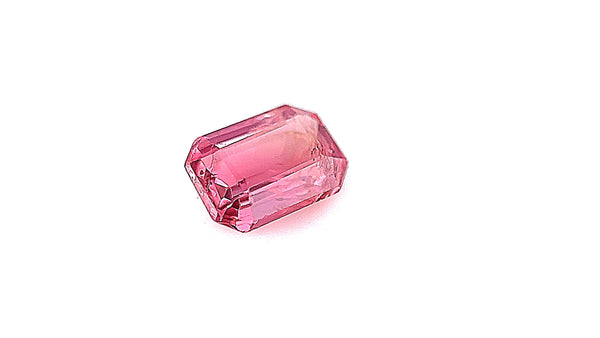 Natural spinel with vivid pink colour and noticeable inclusions. Ideal for unique jewellery designs.