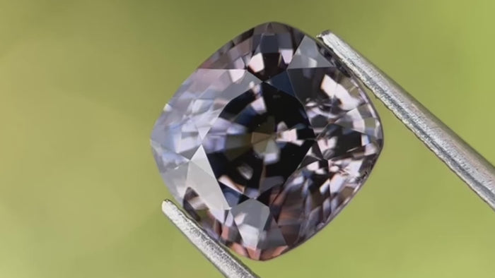 3.97ct grey natural spinel gemstone, loupe-clean clarity, ideal for bespoke fine jewellery and investment.