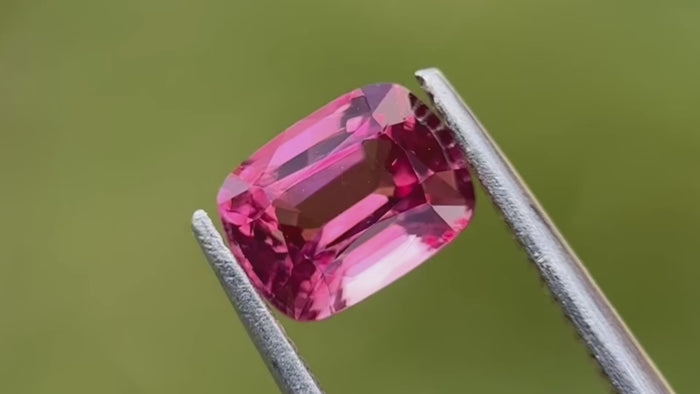 Pink natural spinel gemstone, top quality, sourced from Mogok, Myanmar (Burma). Premium selection from a trusted direct supplier.