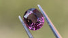 Deep purple natural spinel from Myanmar, showcasing its rich colour. Perfect for creating distinctive engagement rings.