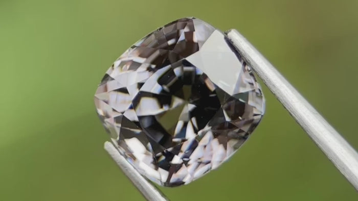 Rare 5.06ct grey spinel featuring impeccable loupe clean clarity, ethically sourced from artisan miners. Perfect for luxury custom jewellery, making it ideal for both collectors and investment purposes.