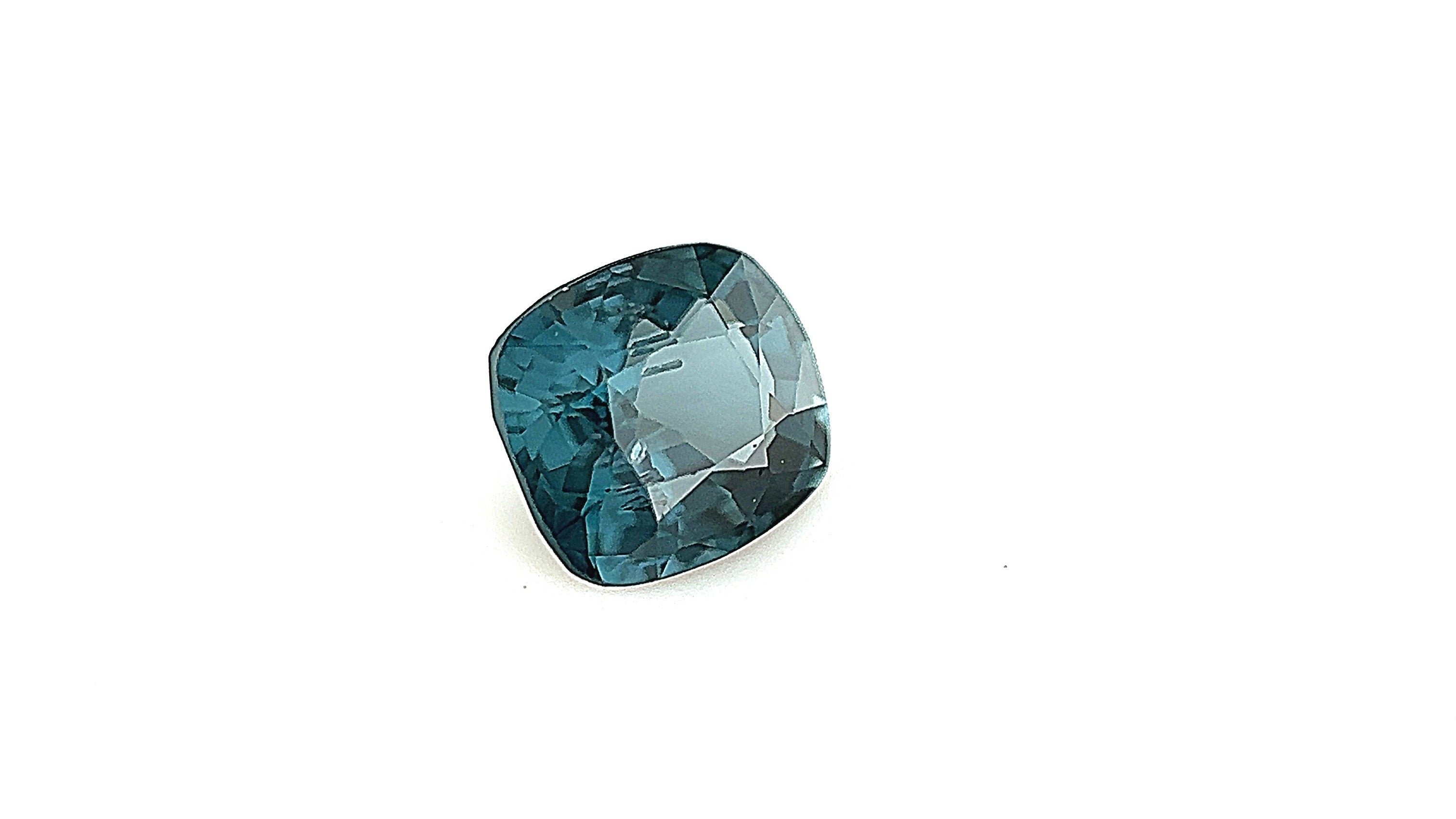Green Natural Spinel 1.24ct Cushion Cut