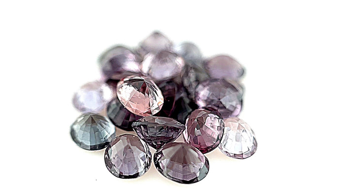 Oval Cut Multi-Colour Spinel Parcel 10.42ct with Eye-Clean Clarity size 5x4mm, Total of 24 Gemstones