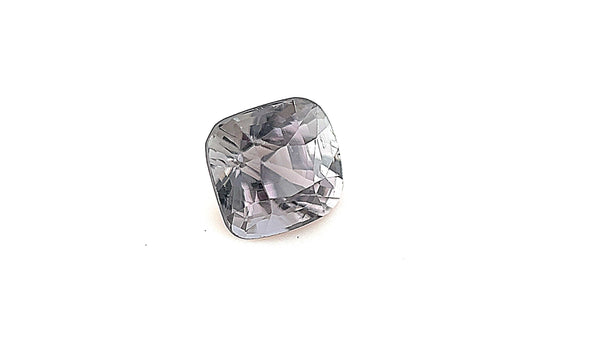 Grey Natural Spinel 1.35ct Eye Clean Clarity Cushion Cut